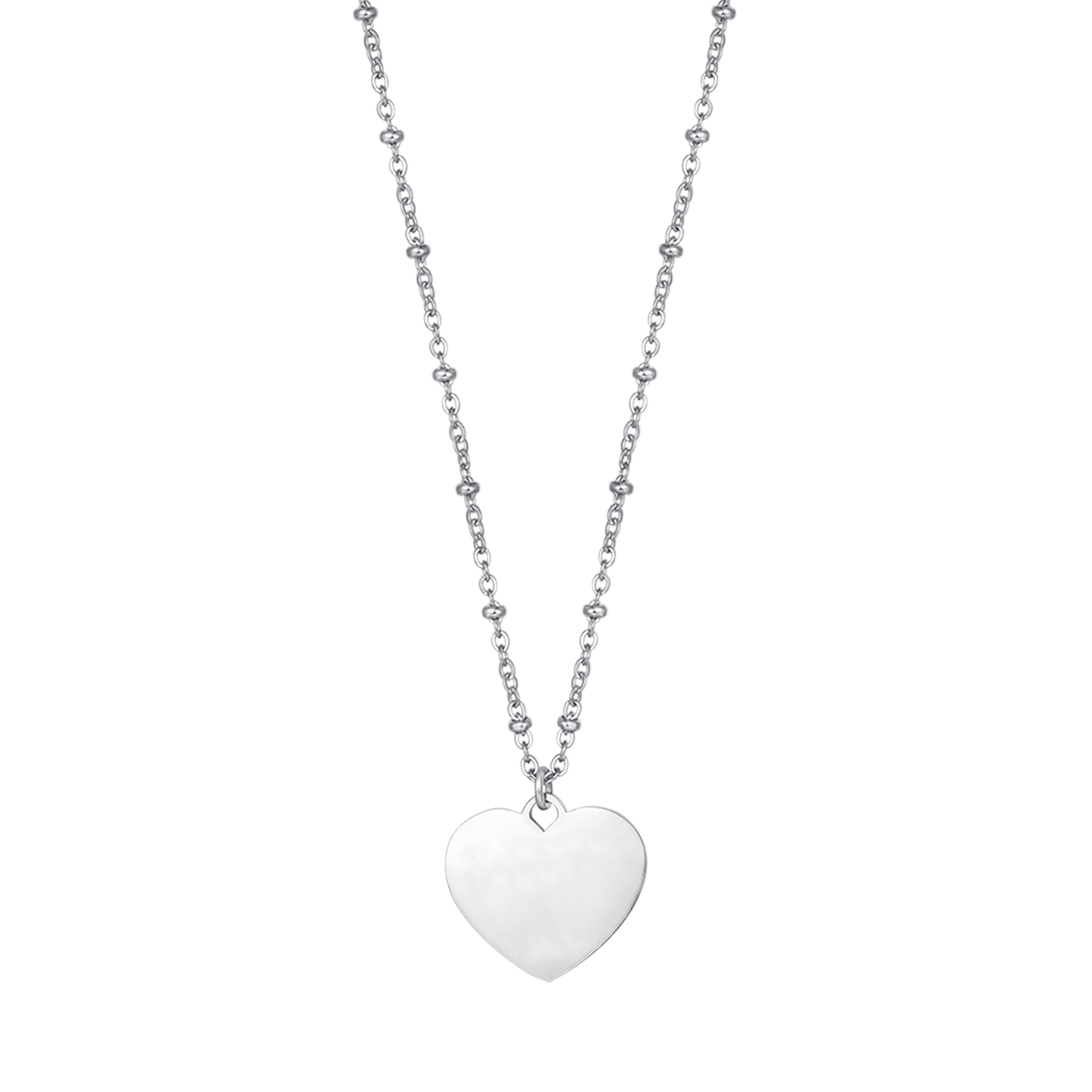 COLLANA DONNA PERSONALIZZATA IN ACCIAIO CON CUORE