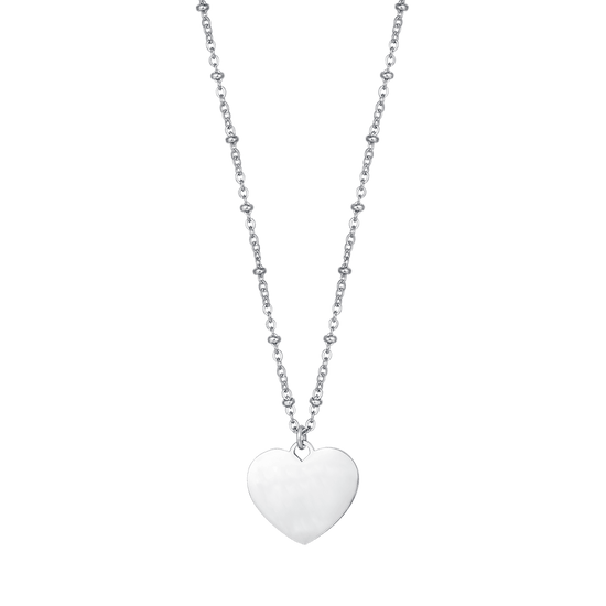 COLLANA DONNA PERSONALIZZATA IN ACCIAIO CON CUORE