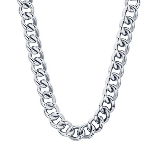 COLLANA DONNA IN ACCIAIO CON MAGLIA CATENA Luca Barra