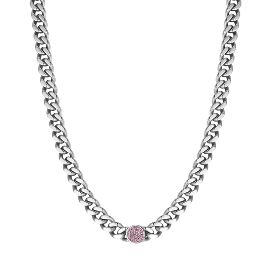 COLLANA DONNA IN ACCIAIO CON CRISTALLI