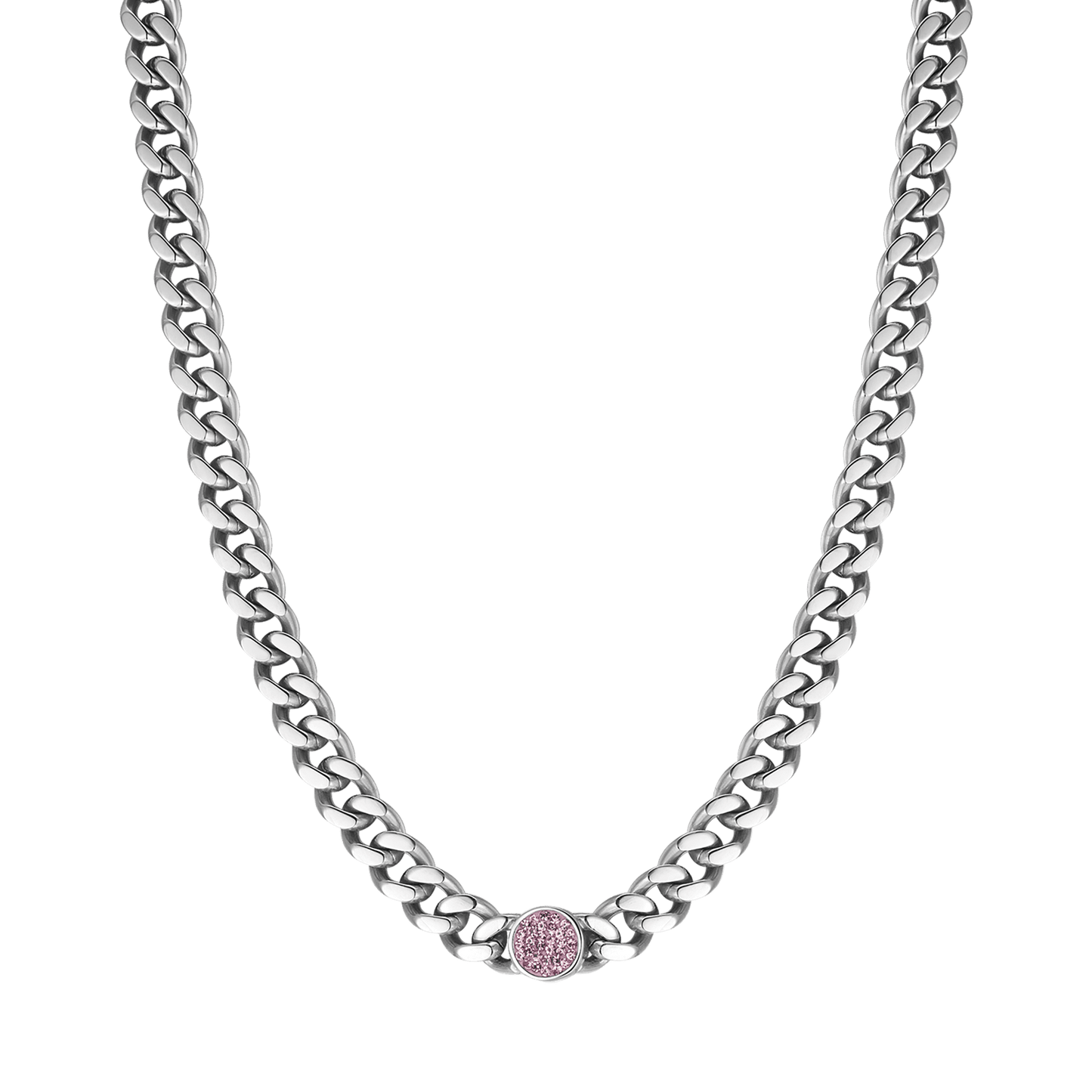 COLLANA DONNA IN ACCIAIO CON CRISTALLI