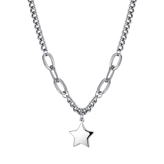 COLLANA DONNA IN ACCIAIO IP GOLD CON STELLA PENDENTE