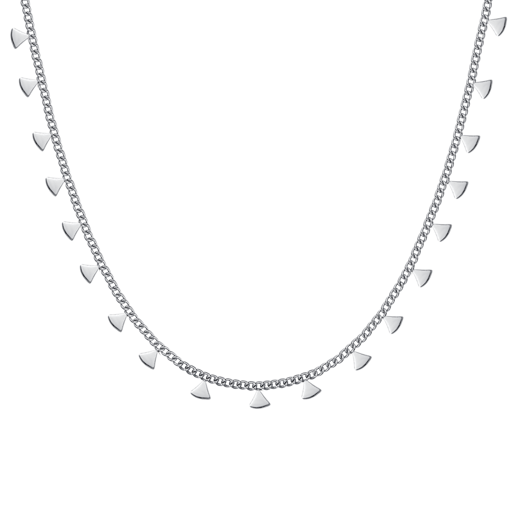 COLLANA DONNA IN ACCIAIO CON TRIANGOLI