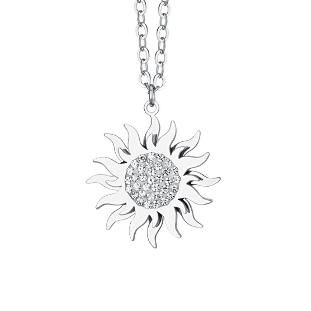 COLLANA DONNA IN ACCIAIO SOLE GIREVOLE