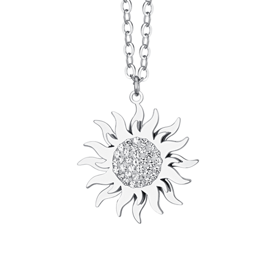 COLLANA DONNA IN ACCIAIO SOLE GIREVOLE