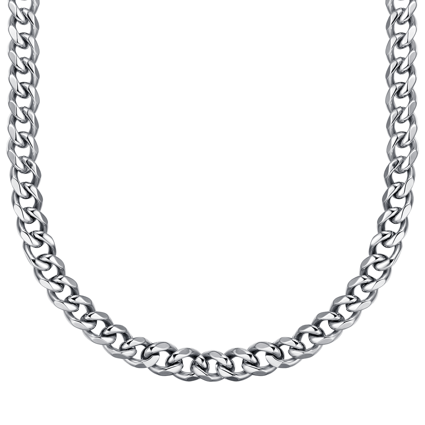 COLLANA UNISEX IN ACCIAIO CON MAGLIA CATENA 11 MM