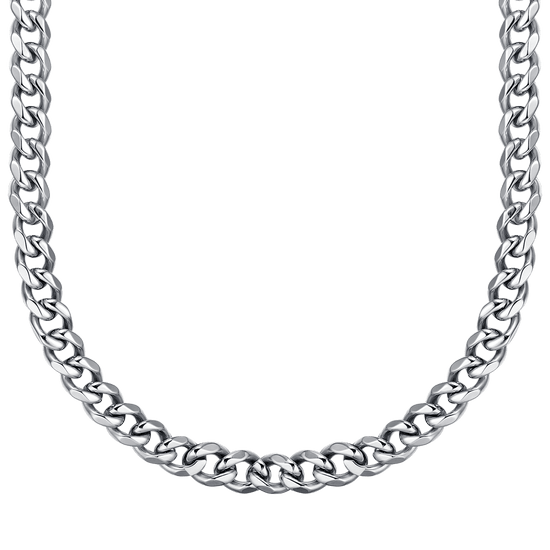 COLLANA UNISEX IN ACCIAIO CON MAGLIA CATENA 11 MM