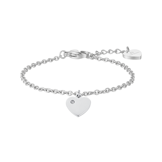 BRACCIALE BAMBINA IN ACCIAIO CON CUORE