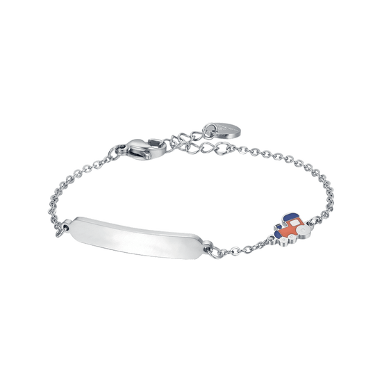 BRACCIALE BAMBINO IN ACCIAIO CON TRENO