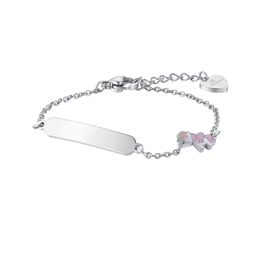 BRACCIALE BAMBINA IN ACCIAIO CON UNICORNO