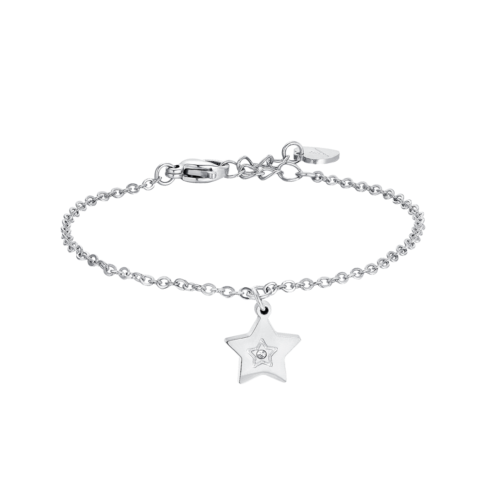 BRACCIALE BAMBINA IN ACCIAIO CON STELLA