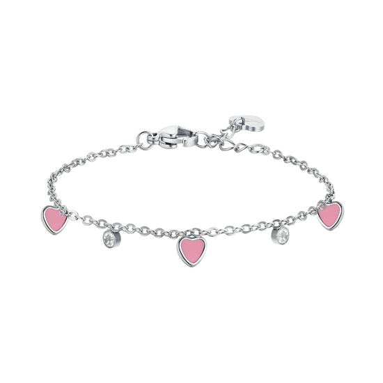 BRACCIALE BAMBINA IN ACCIAIO CON CUORE