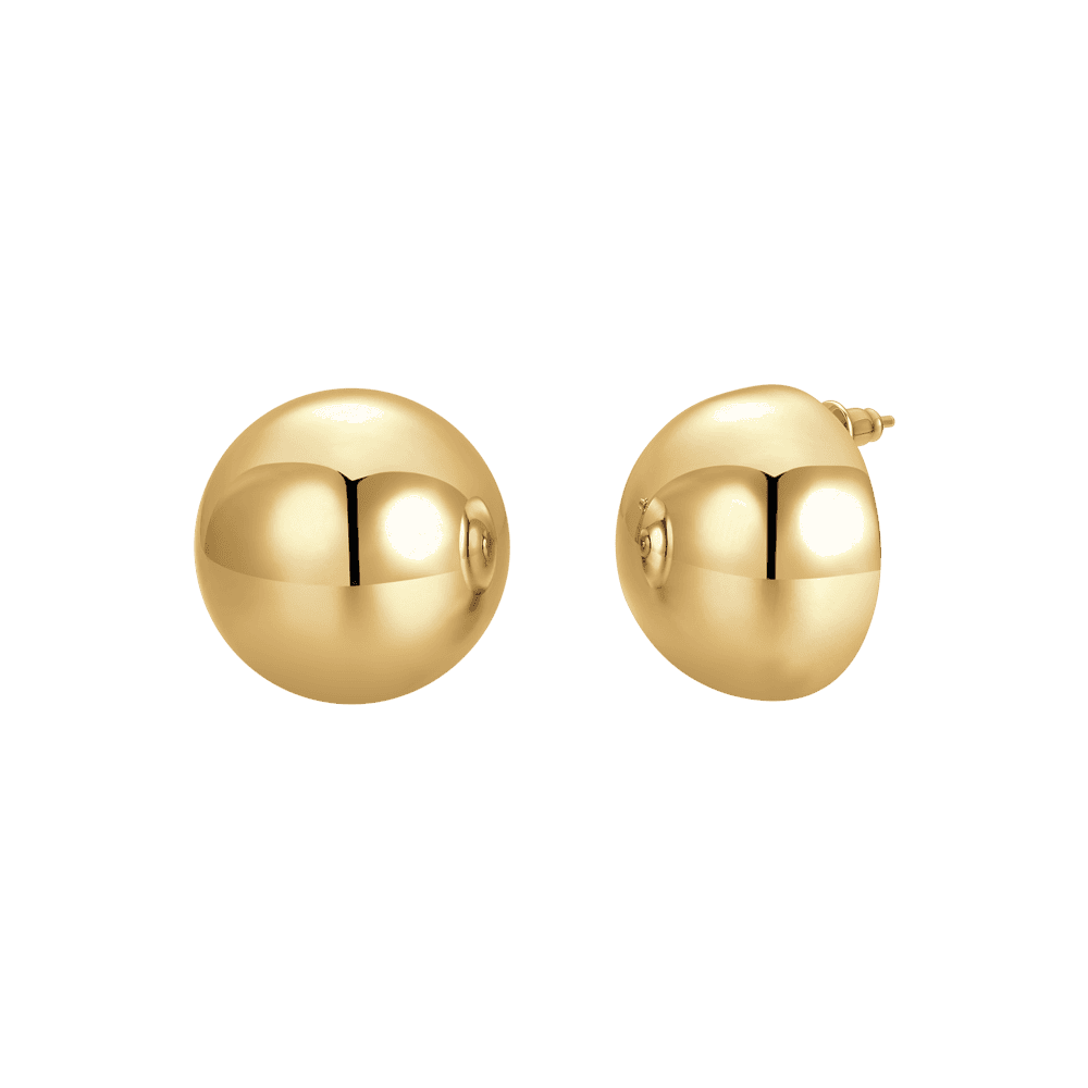 ORECCHINI DONNA A GOCCIA 25 mm IN ACCIAIO IP GOLD